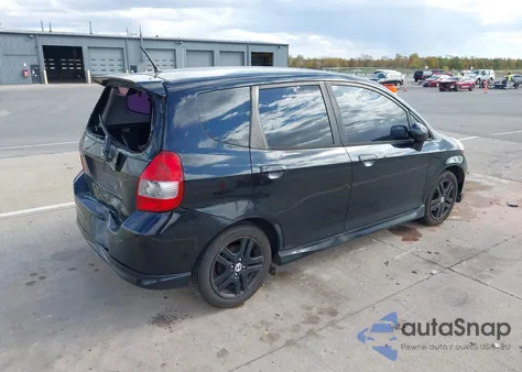 2007 Honda Fit Sport из США, поврежденный, VIN JHMGD38627S012810